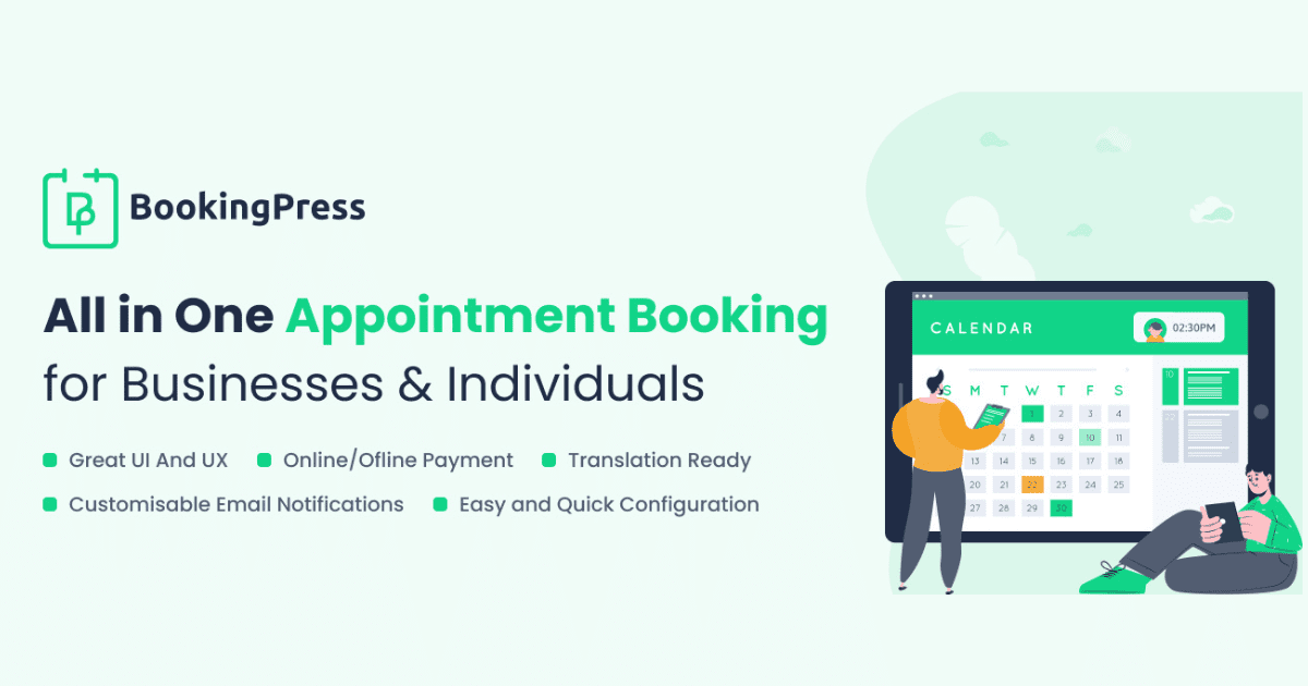 bookingpress plugin - appointment booking system